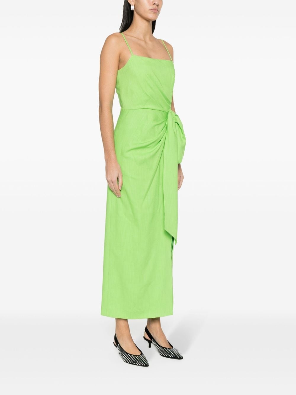 gathered-detail maxi dress - 3