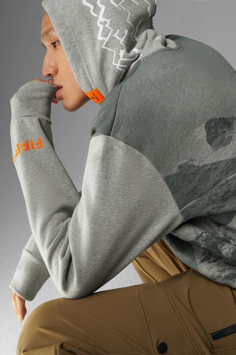 Covell Hoodie in Light gray melange - 5