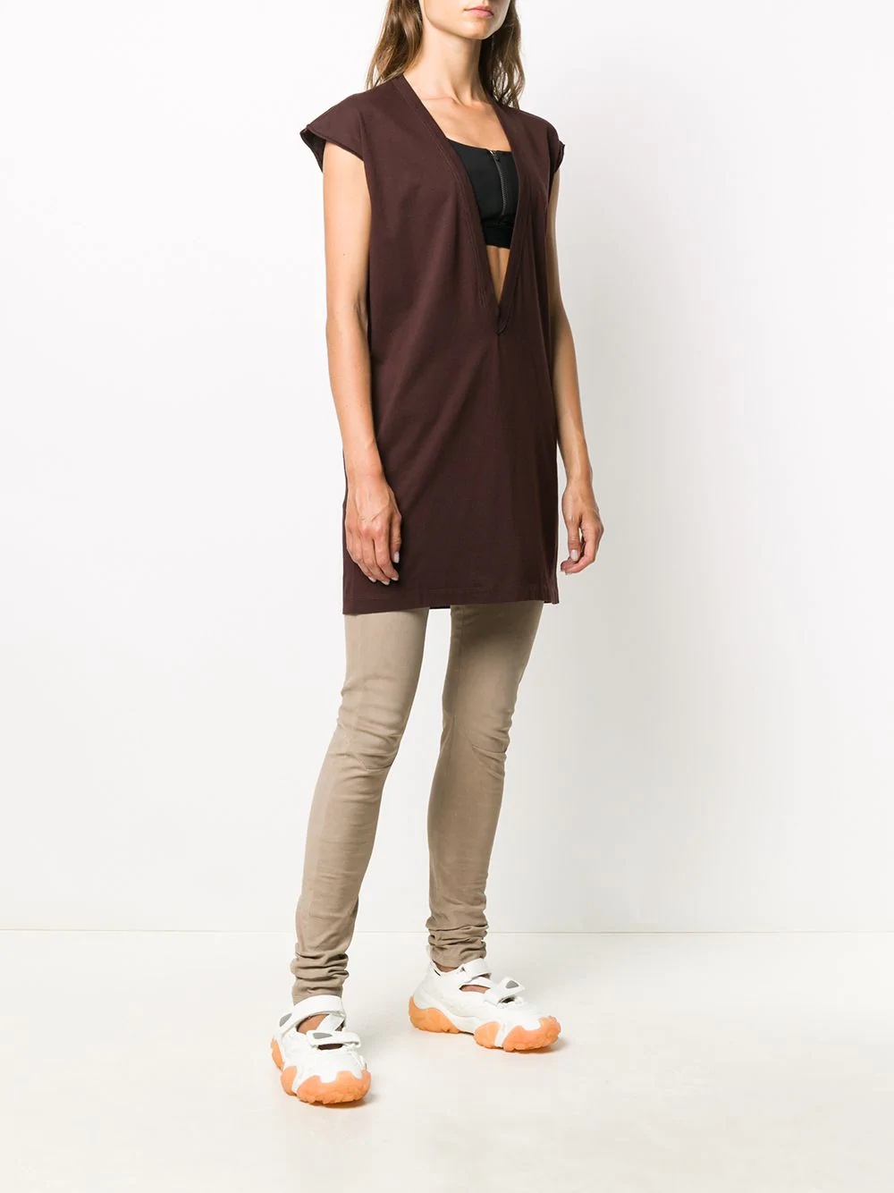 deep v tunic top - 3