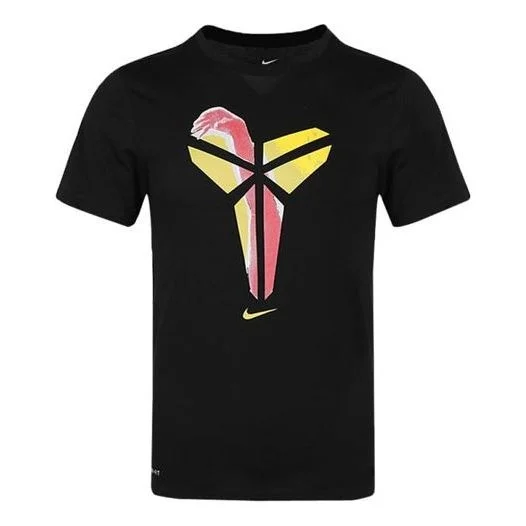 Nike Athleisure Casual Sports Breathable Printing Short Sleeve Black AR1472-010 - 1