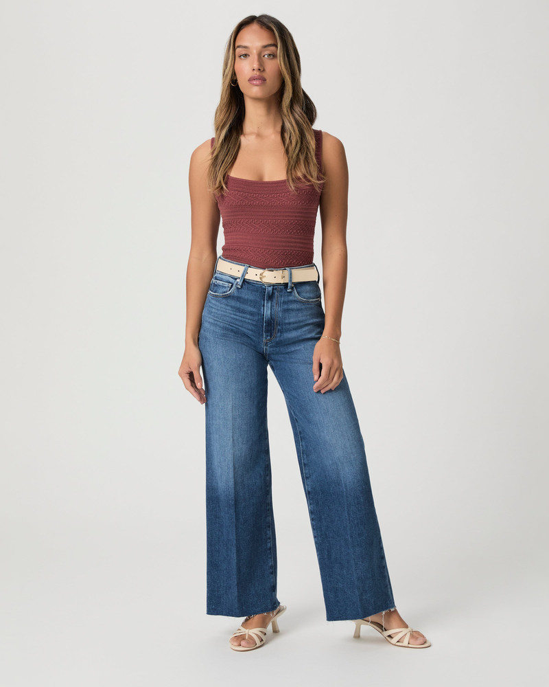 PAIGE Anessa Petite 29" Wide Leg Jean outlook