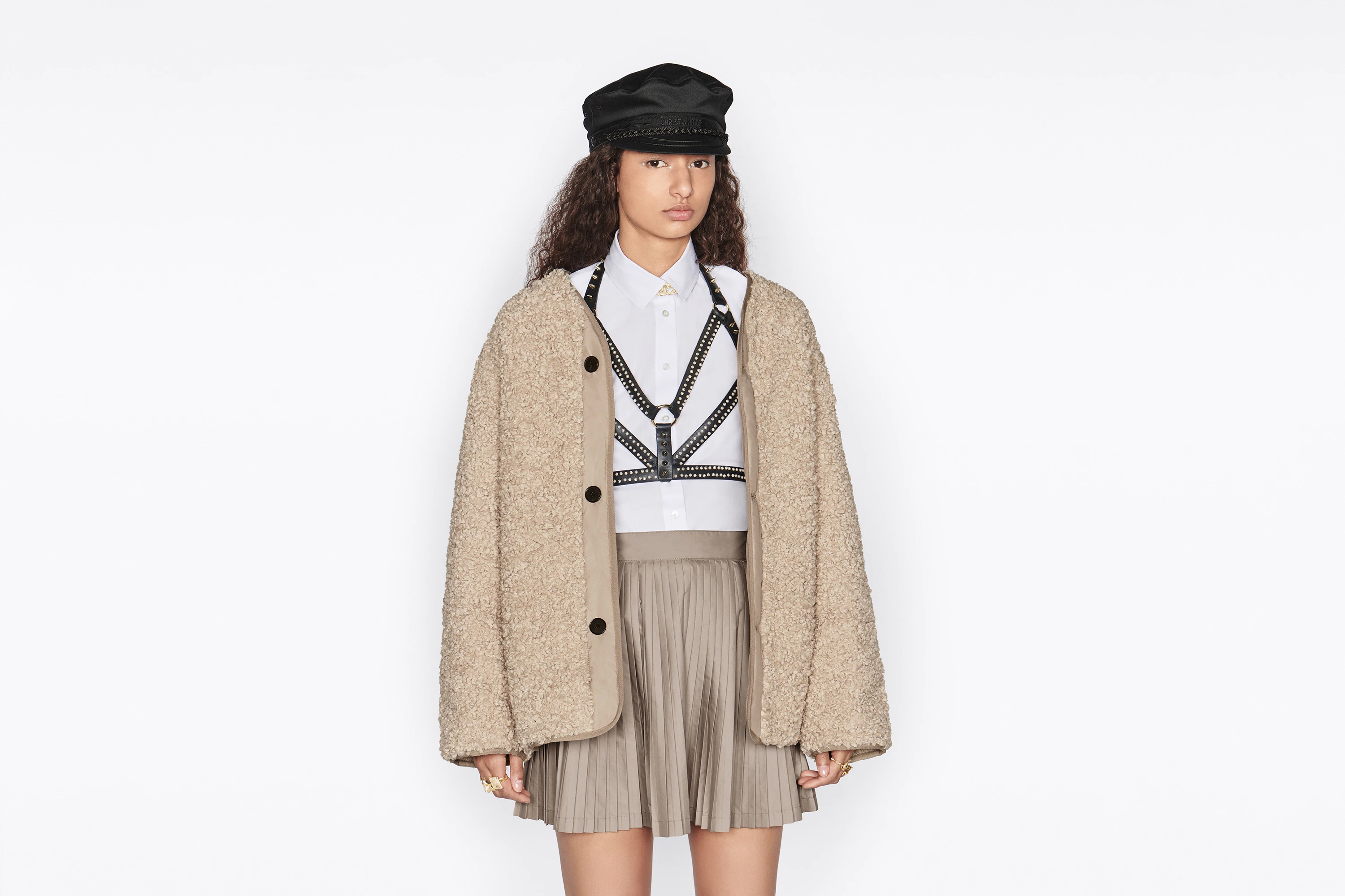Reversible Macrocannage Peacoat - 9