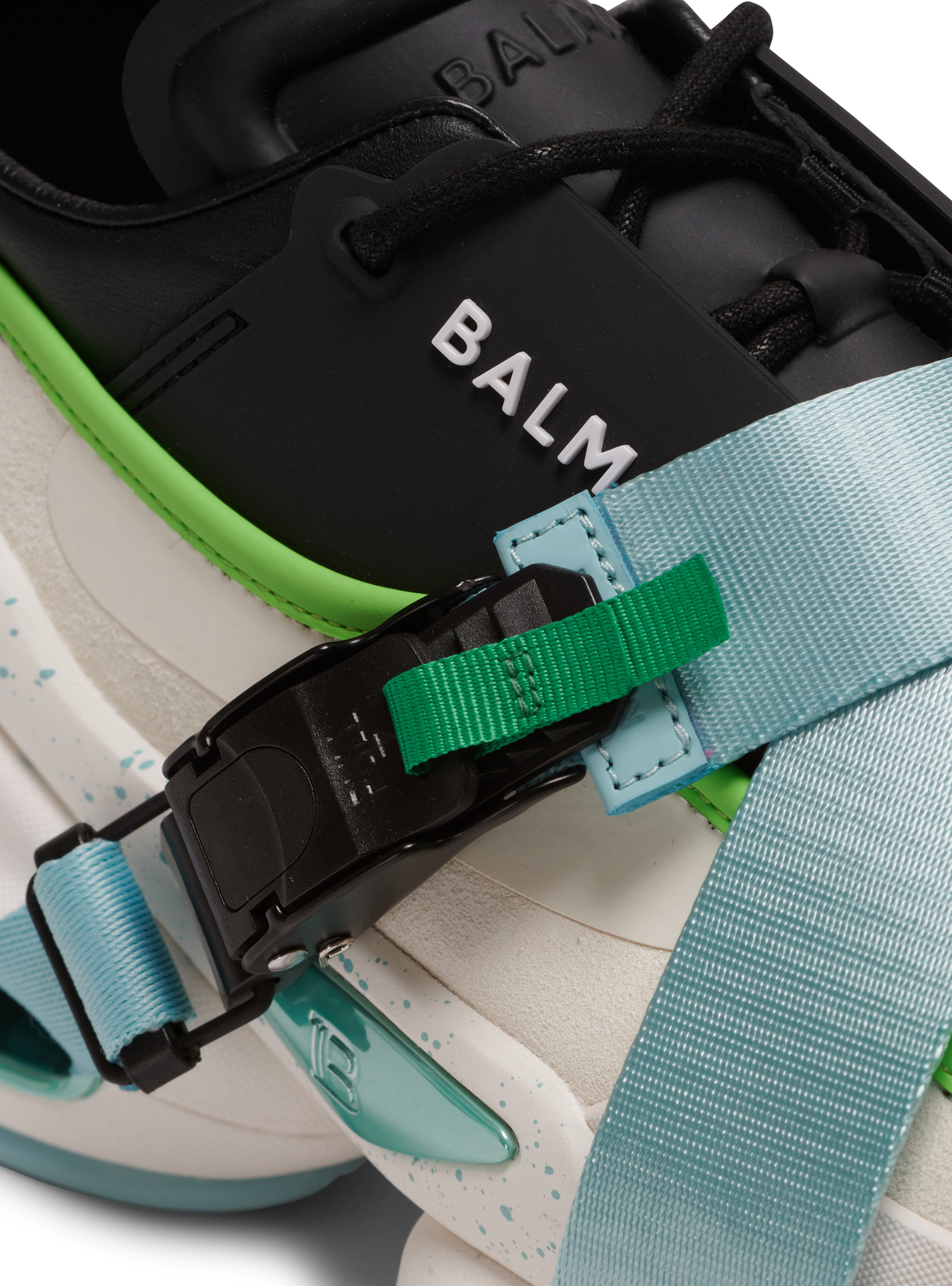 B-Bold low-top trainers in neoprene and suede - 7
