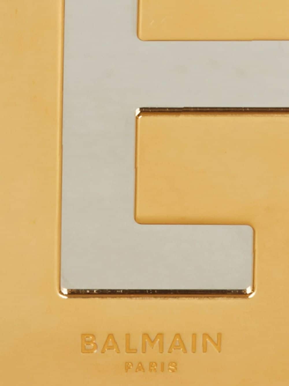 logo-plaque metal clutch bag - 6