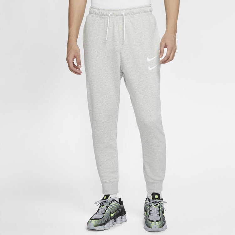 Nike Sportswear Swoosh Logo Slim Fit Bundle Feet Sports Long Pants Gray CU3932-050 - 5