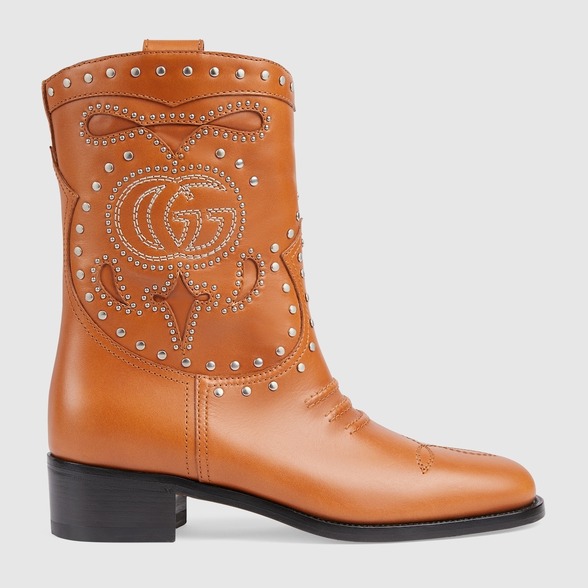 Women's boot with Double G and studs - 1