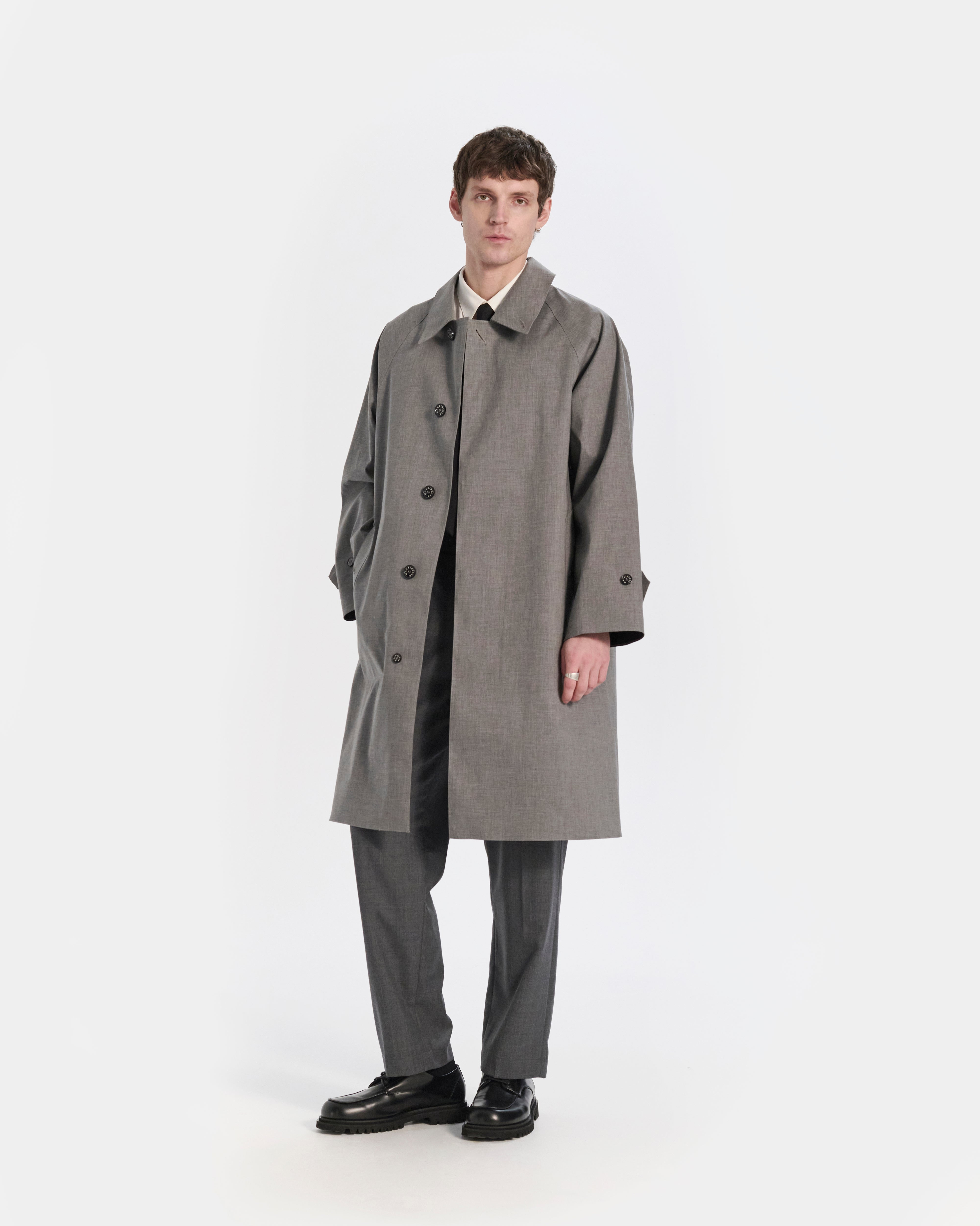 Lauder Rubberised 3/4 Length Oversized Coat - 2