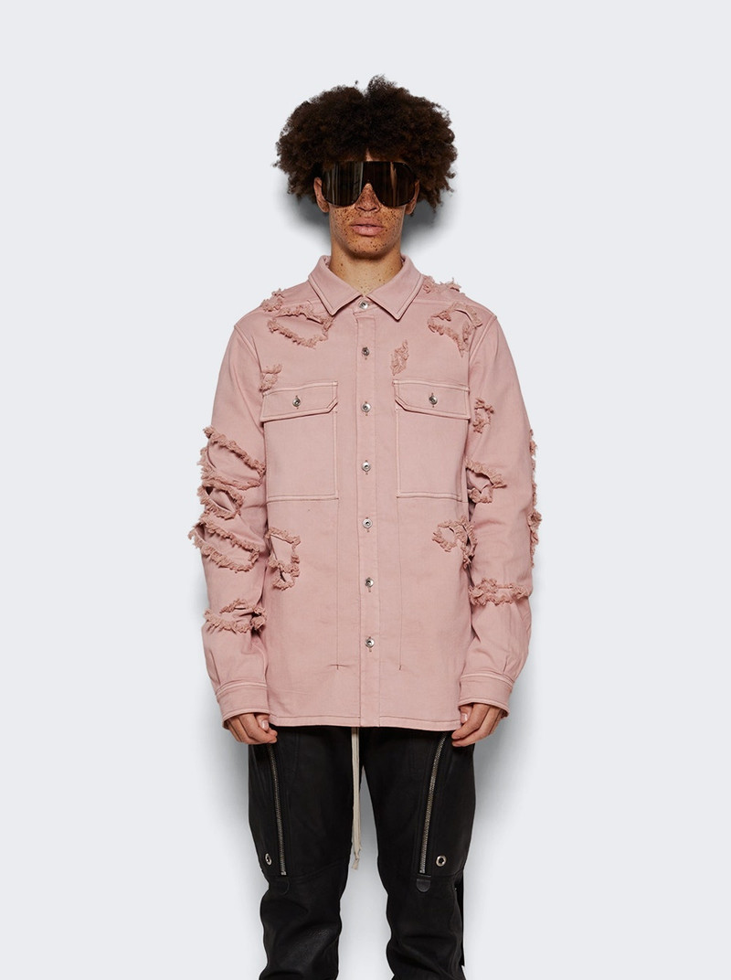 DRKSHDW Denim Outershirt Faded Pink 3