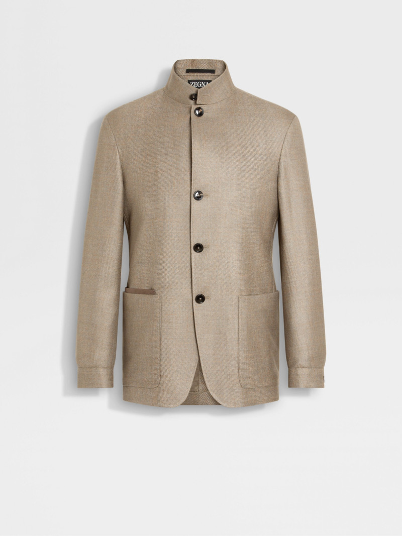 CASHMERE SILK AND LINEN IL CONTE JACKET 1
