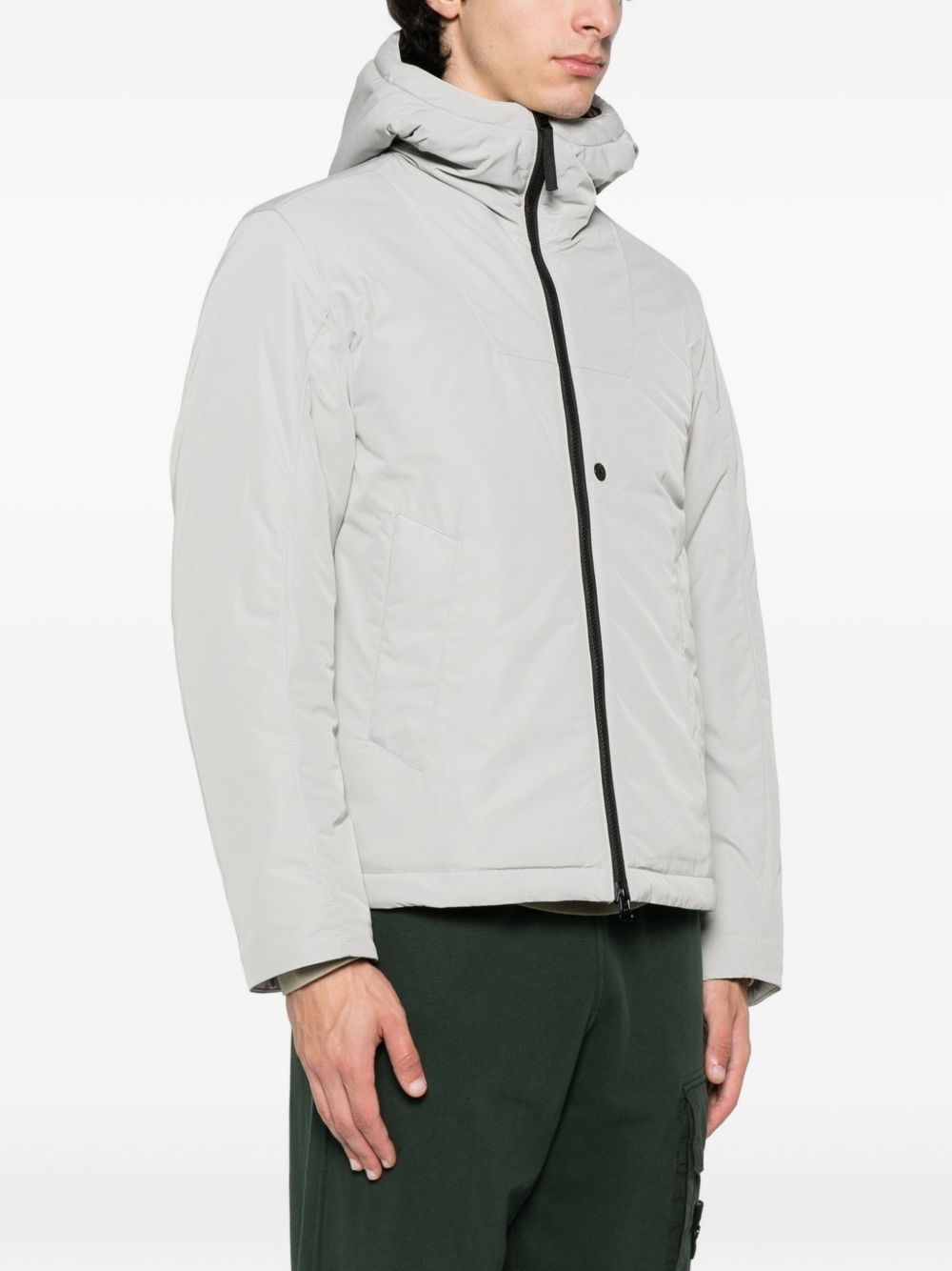 4100047 hooded zip-front jacket - 3
