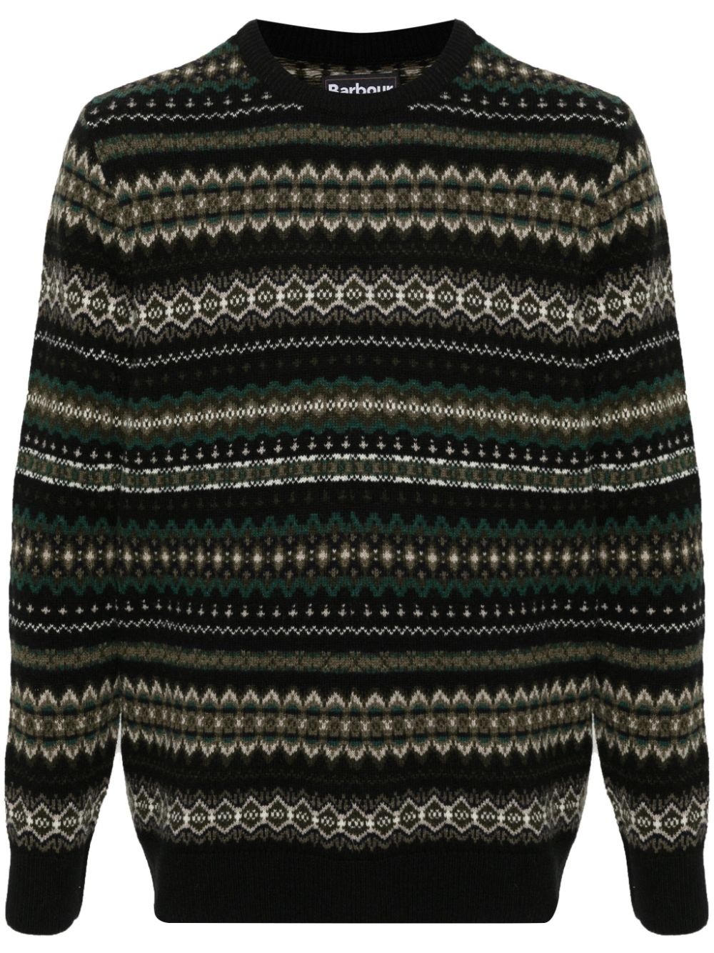 fair isle-knit sweater - 1