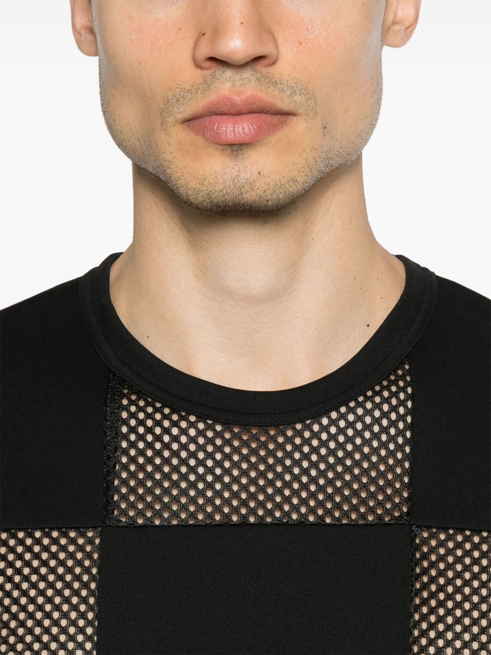 check-pattern T-shirt - 4
