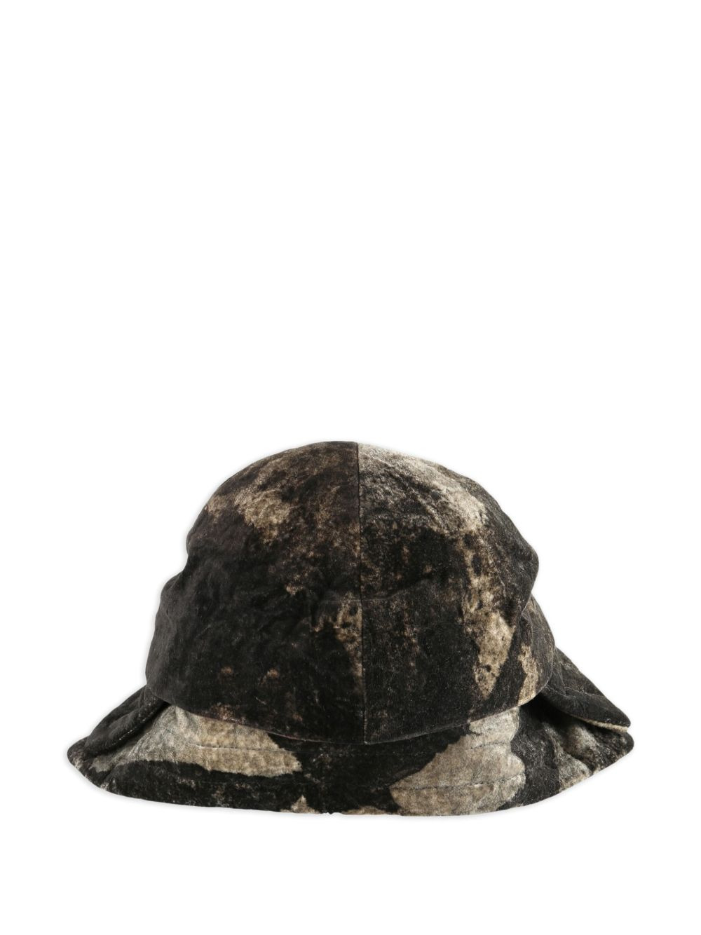 velvet-effect hat - 2