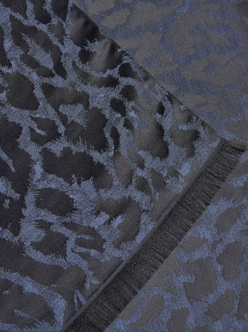 Etro animal-motif wool scarf outlook