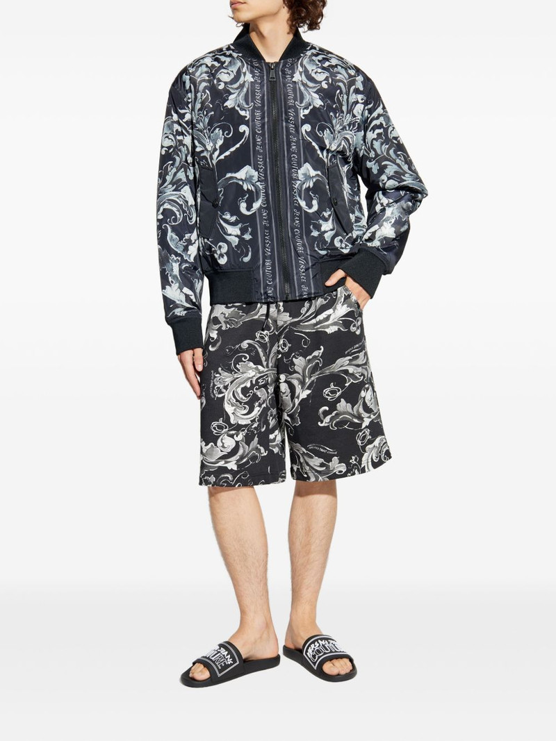 VERSACE JEANS COUTURE baroque-print bomber jacket outlook