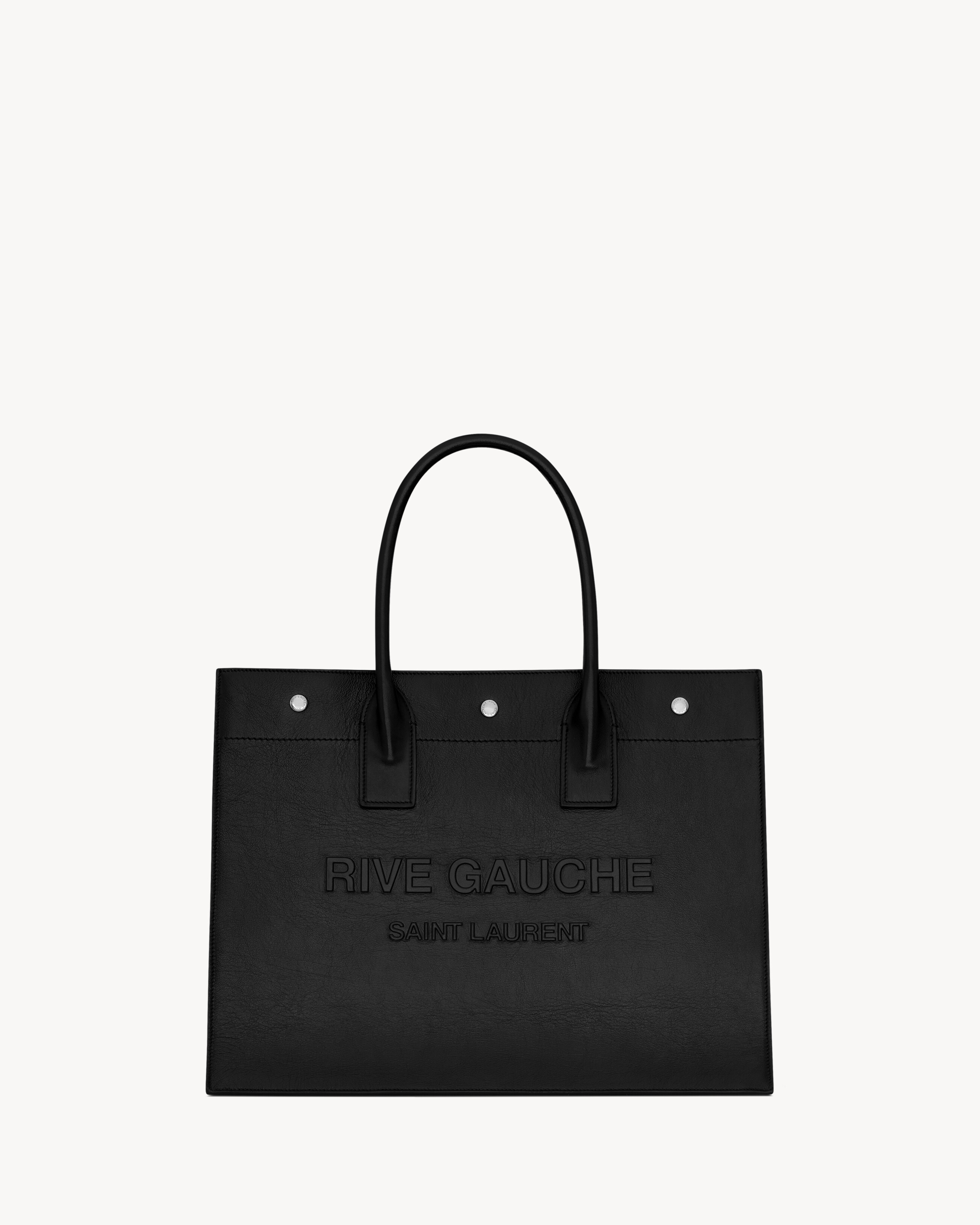RIVE GAUCHE SMALL TOTE BAG IN SMOOTH LEATHER - 1