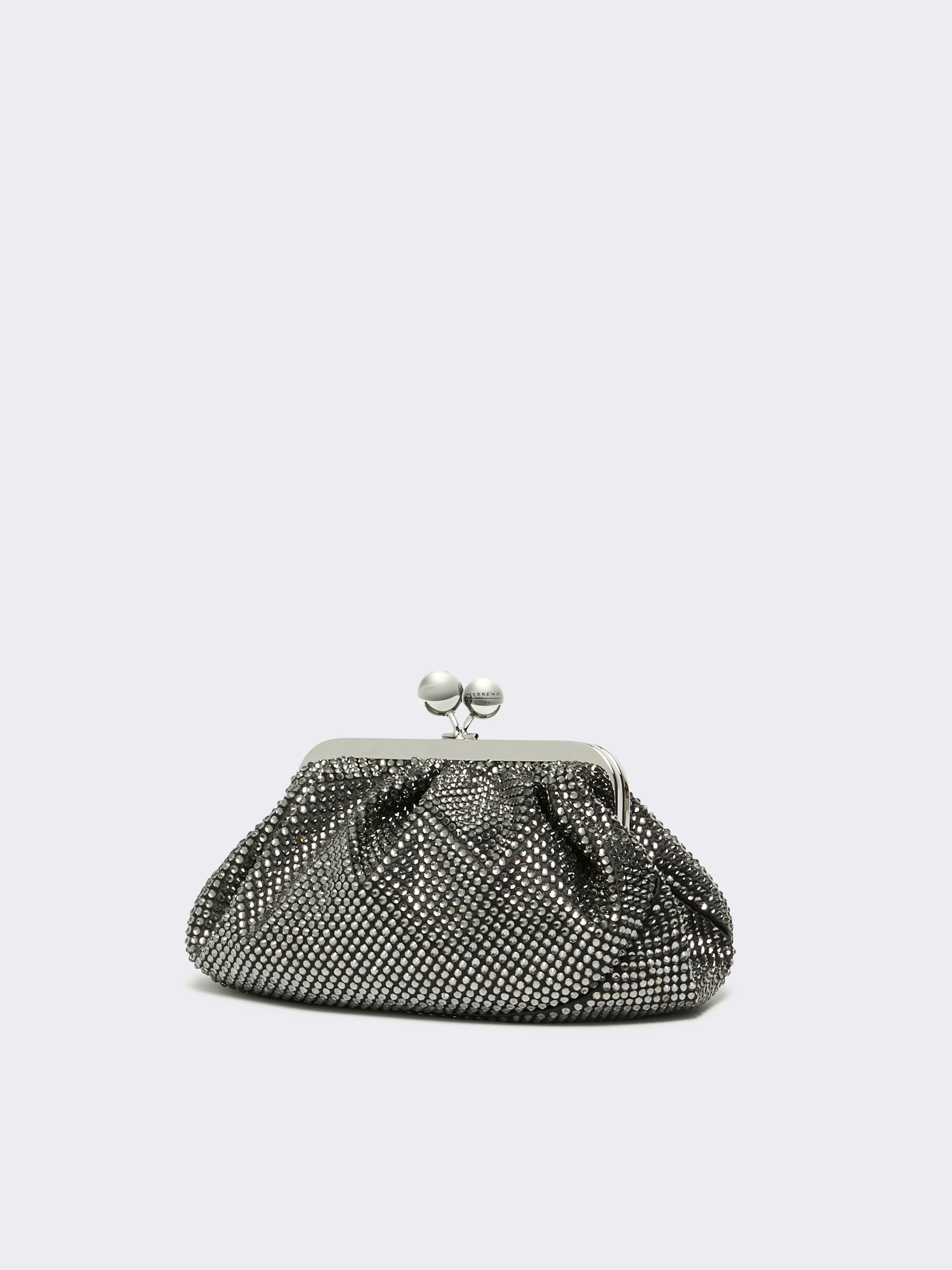 EMY Small Pasticcino Bag in satin with rhinestones - 2