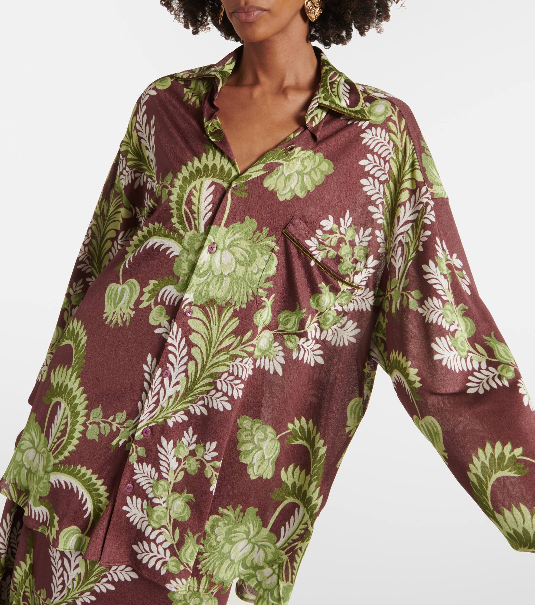 Floral oversized shirt - 6
