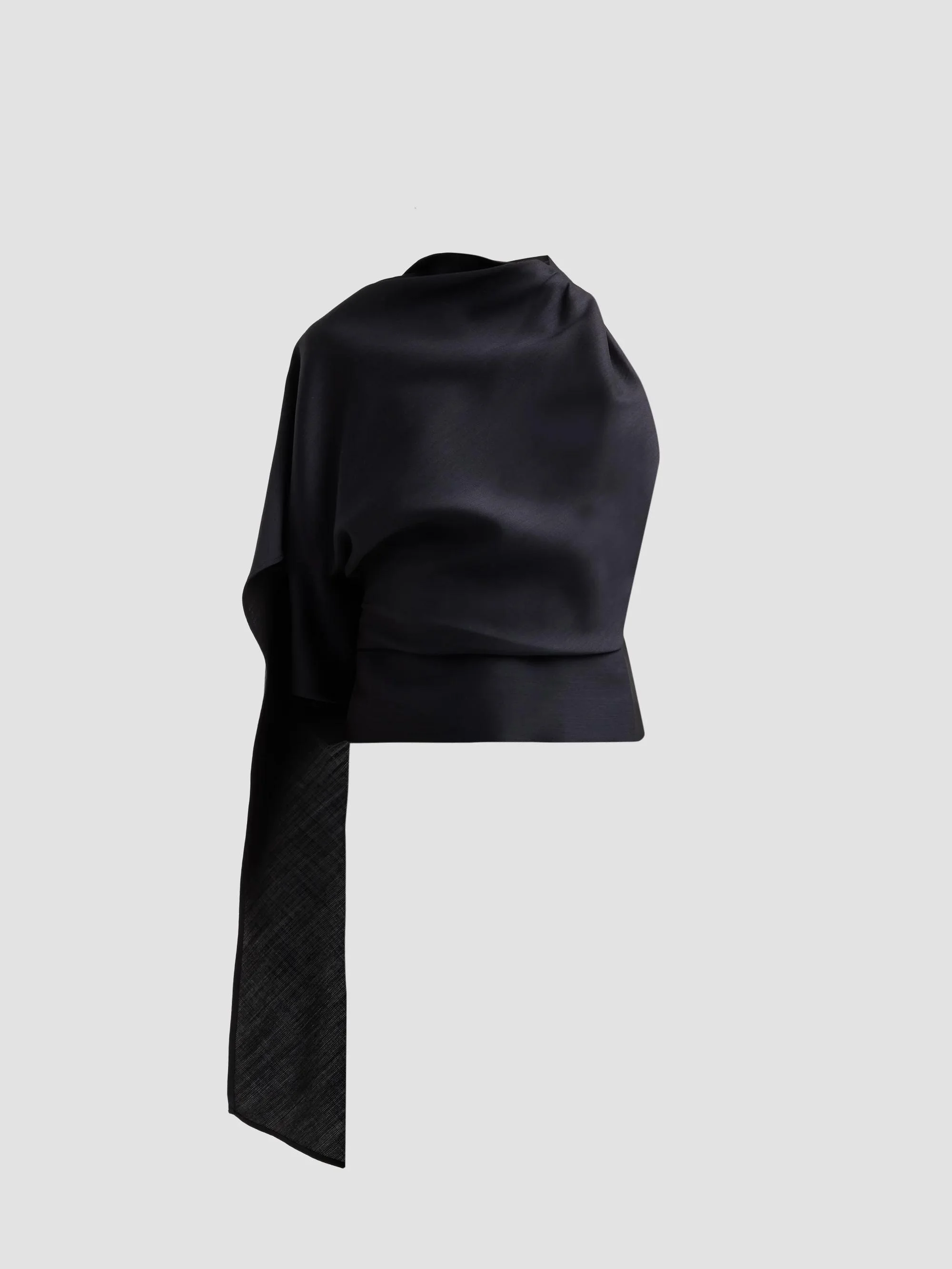 Women's Draped Open Back Top - Night - 1