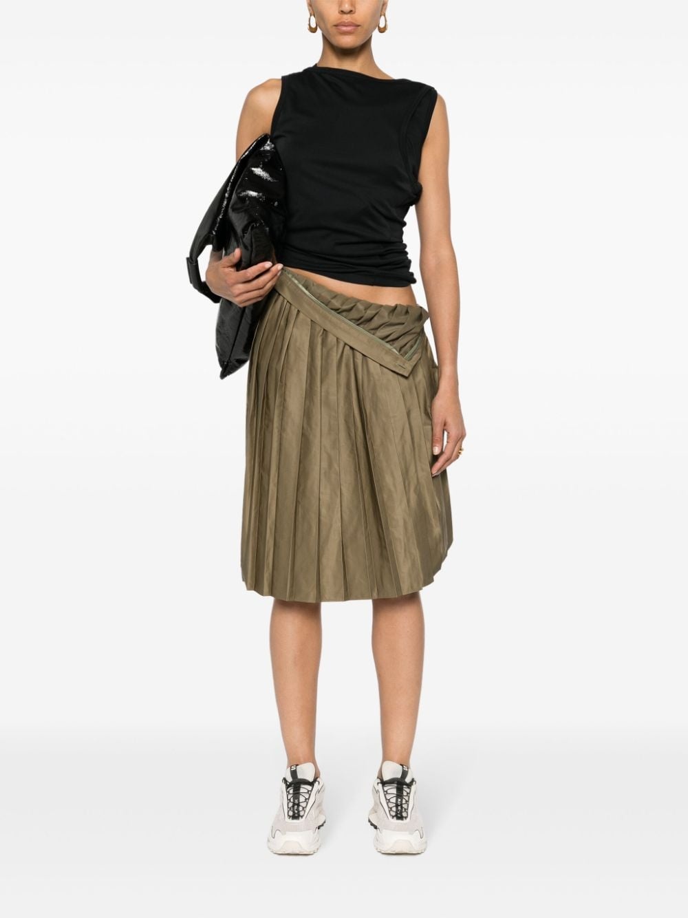 pleated midi skirt - 2
