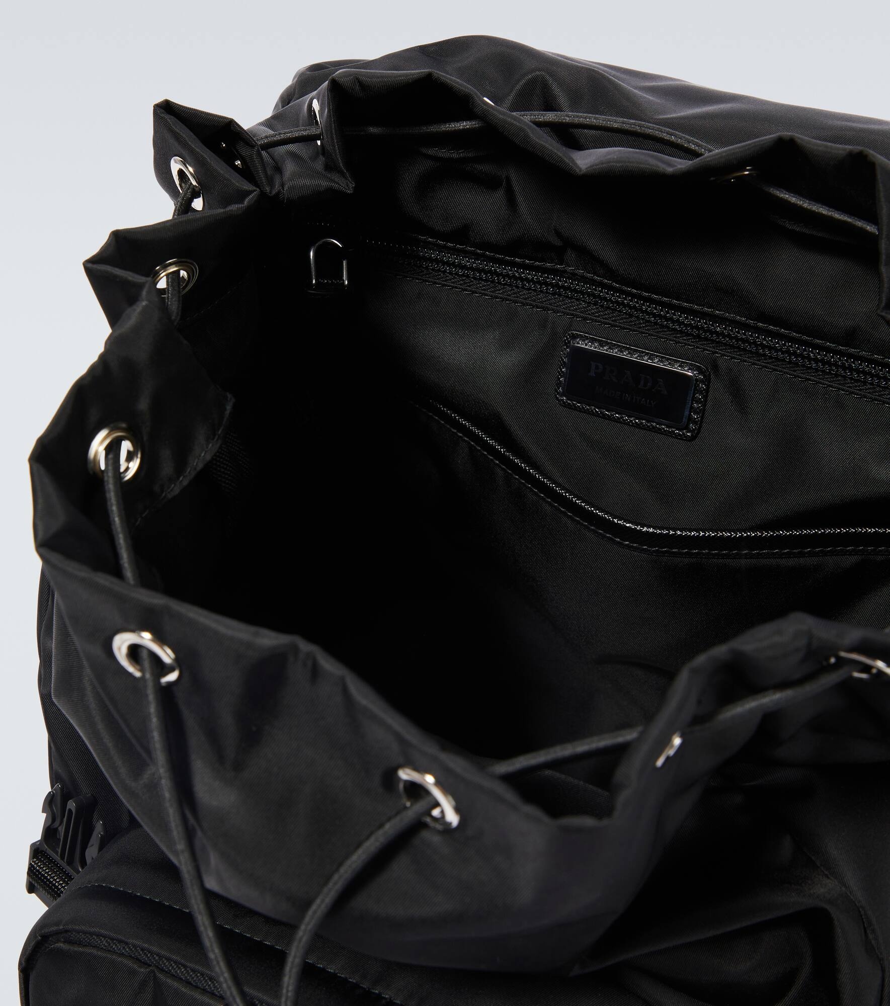 Re-Nylon logo backpack - 4