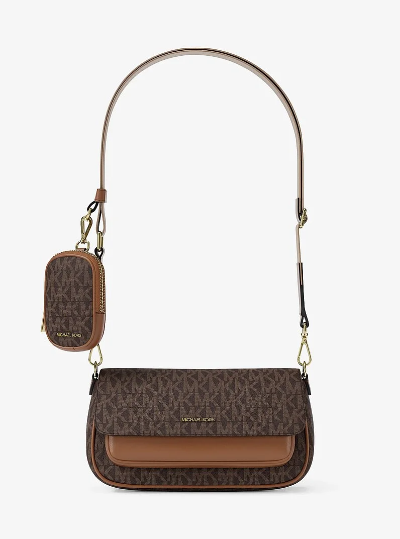 Jet Set Travel Small Signature Logo Crossbody Bag With Pouch - 1