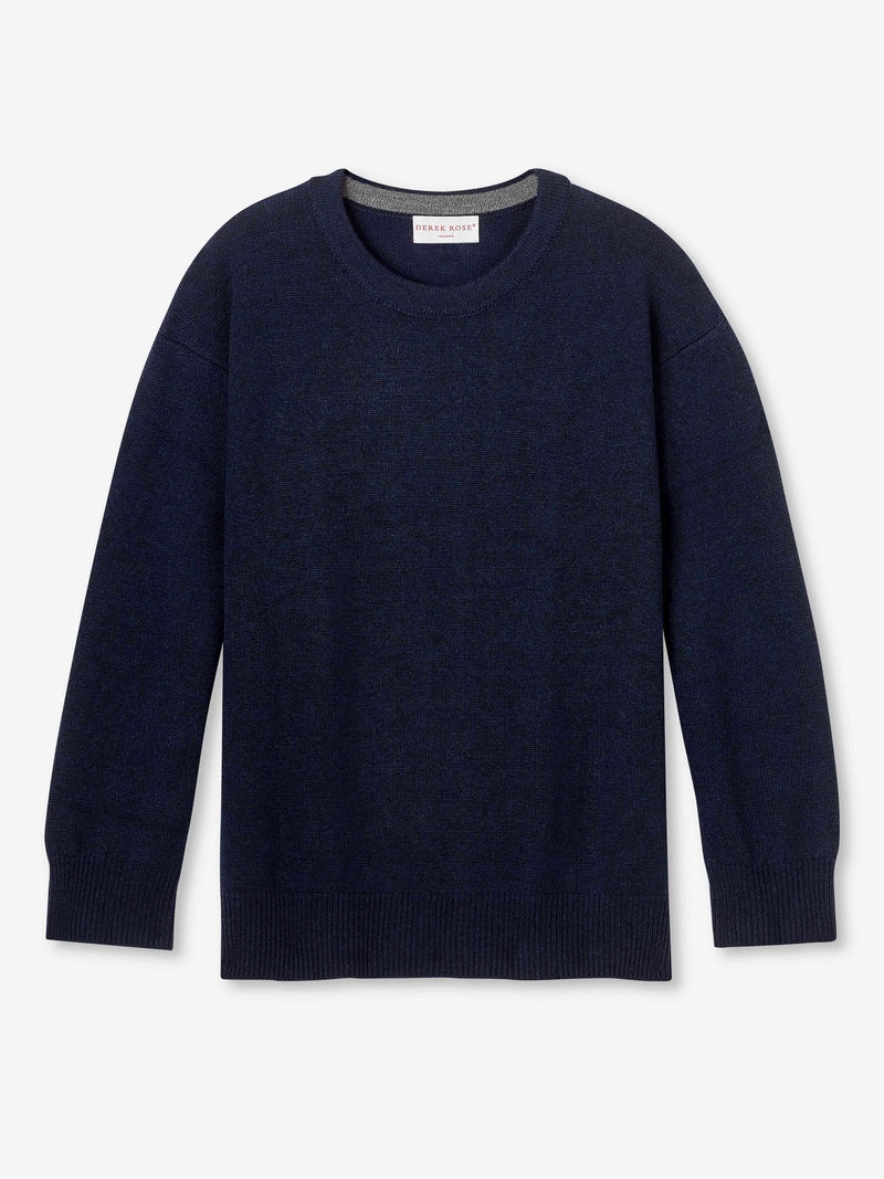 Women's Relaxed Sweater Daphne Cashmere Navy - 1