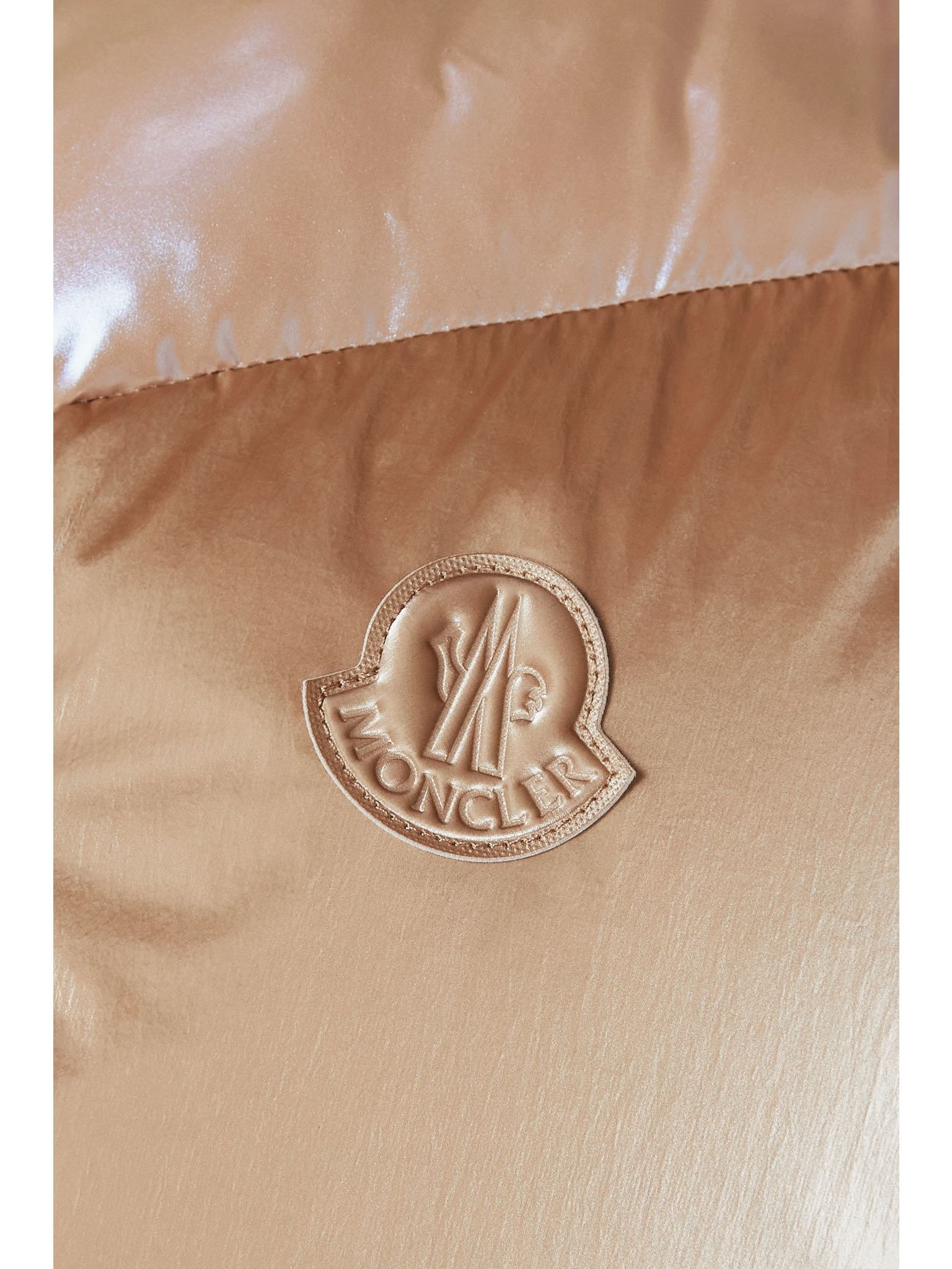 Faucille quilted metallic shell down vest Pink - 5