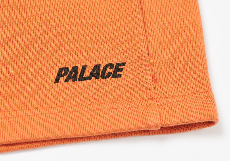 PALACE LONDON SWEAT SHORTS RUST 3