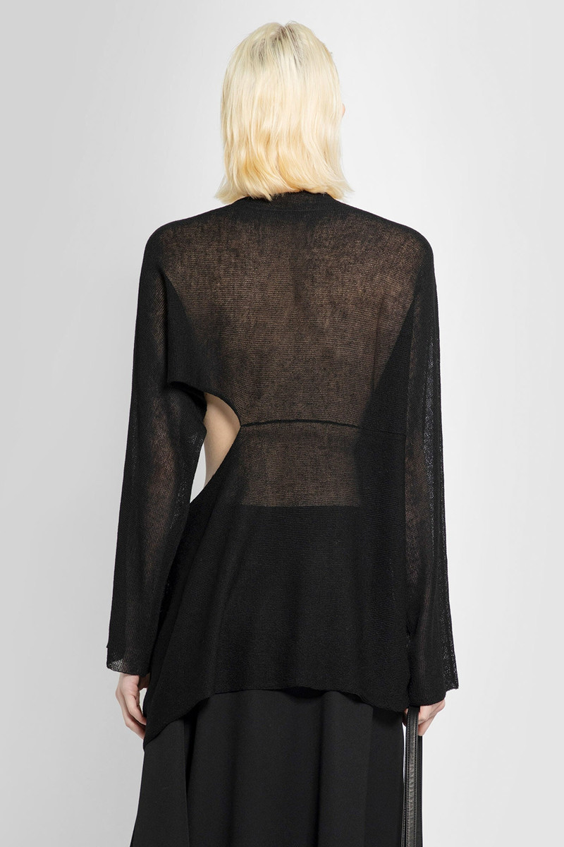 YOHJI YAMAMOTO WOMAN BLACK KNITWEAR 3