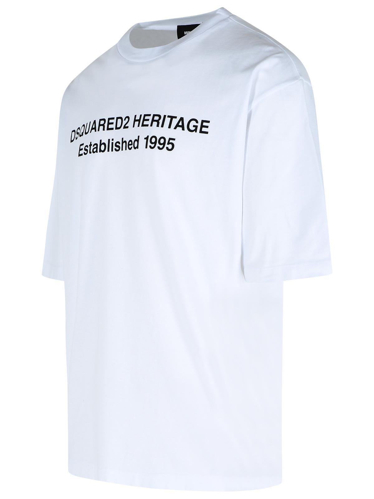 Dsquared2 'Heritage' White Cotton T-Shirt Men - 2