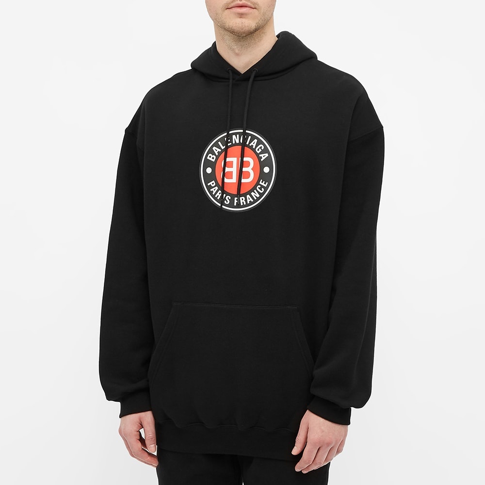 Balenciaga Badge Logo Popover Hoody - 4