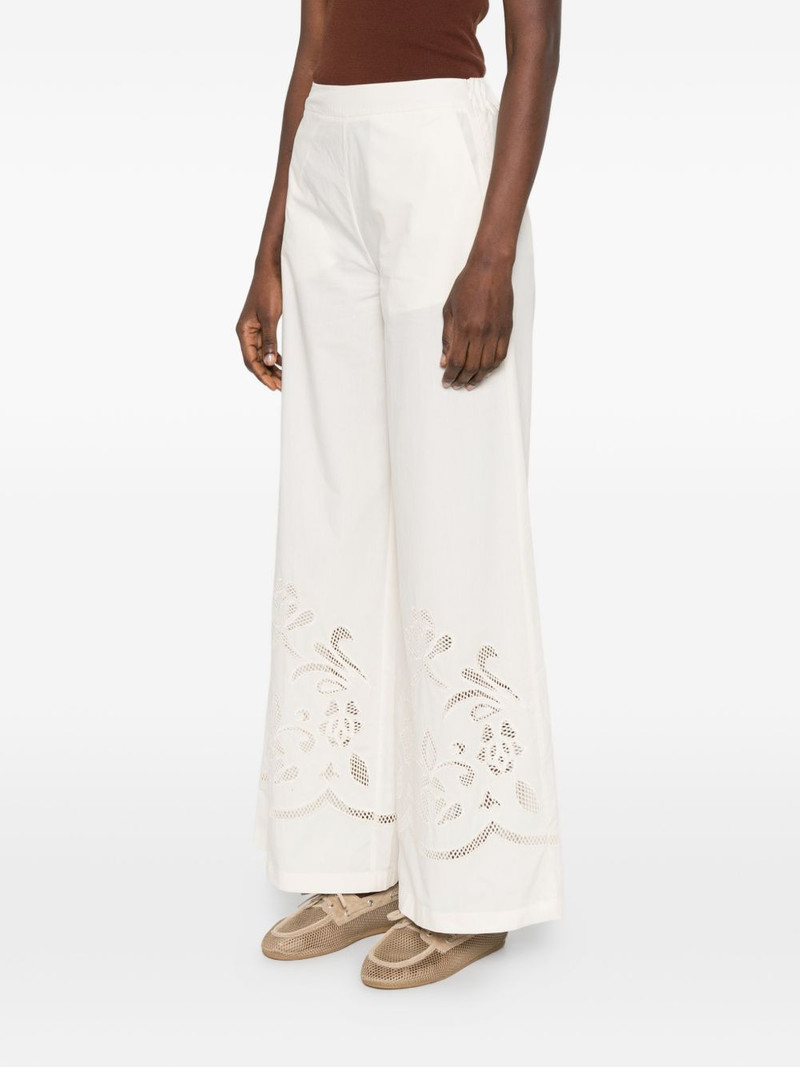 floral-embroidered palazzo pants 3