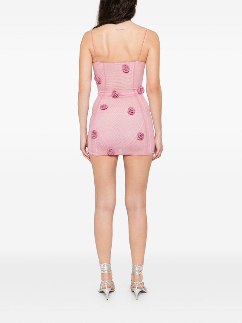 rose balconette mini dress 4