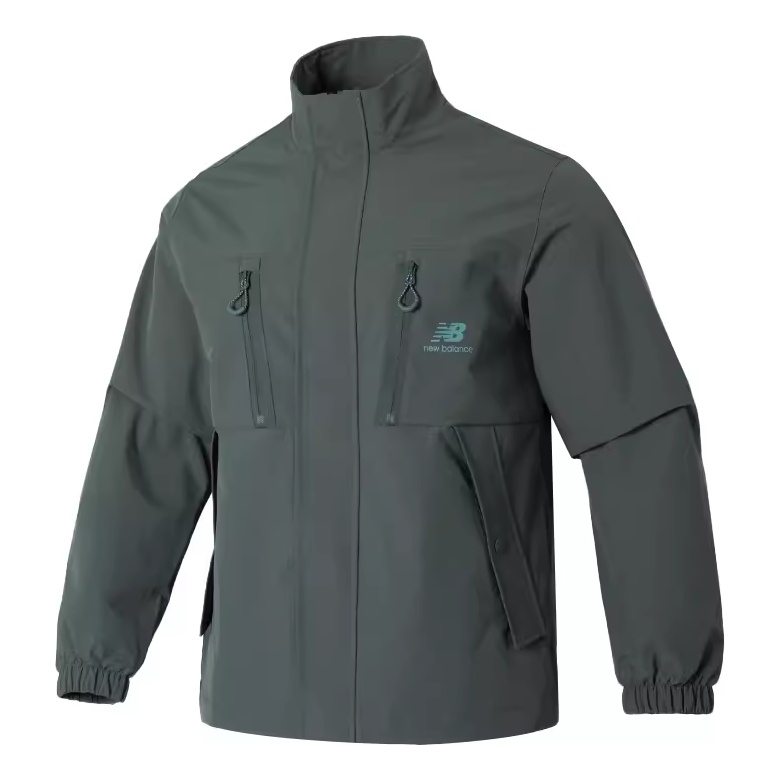 New Balance NBX Homehub Stand Collar Jacket Asia Sizing 'Dark Grey' AMJ33374-MNU - 1