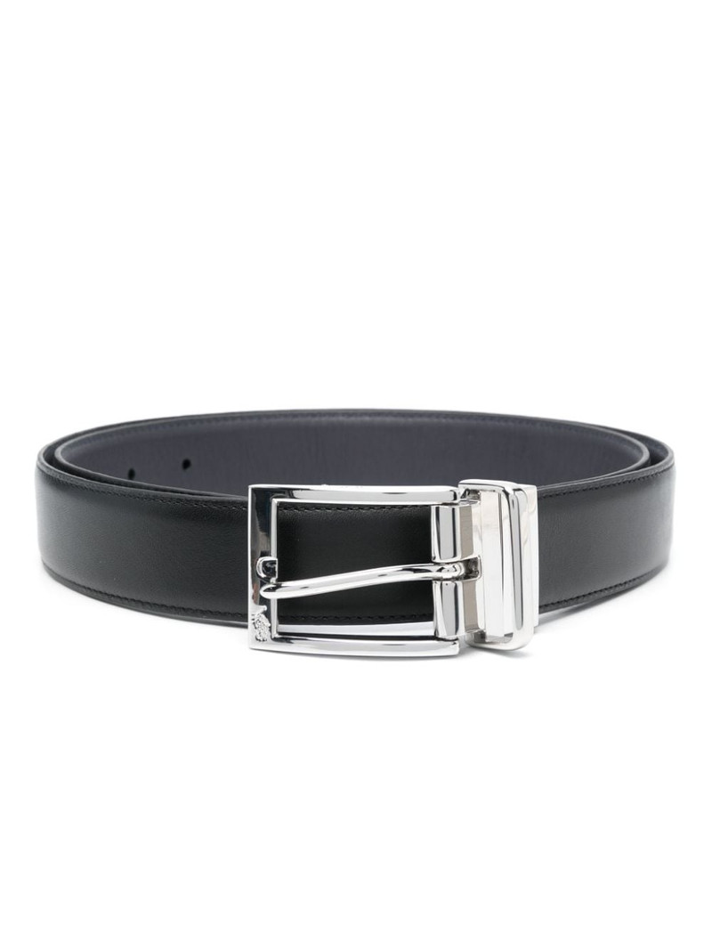 logo-engraved buckle belt 1