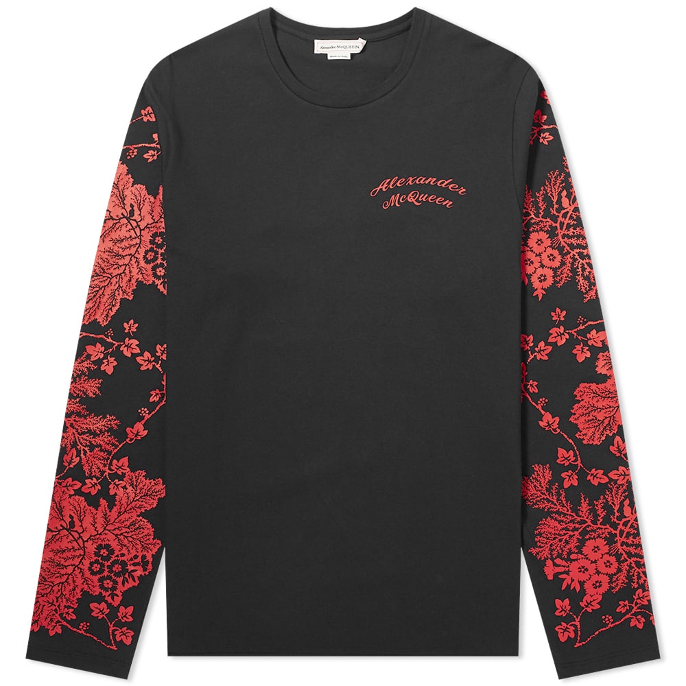 Alexander McQueen Long Sleeve Mcqueen Logo Tee - 1