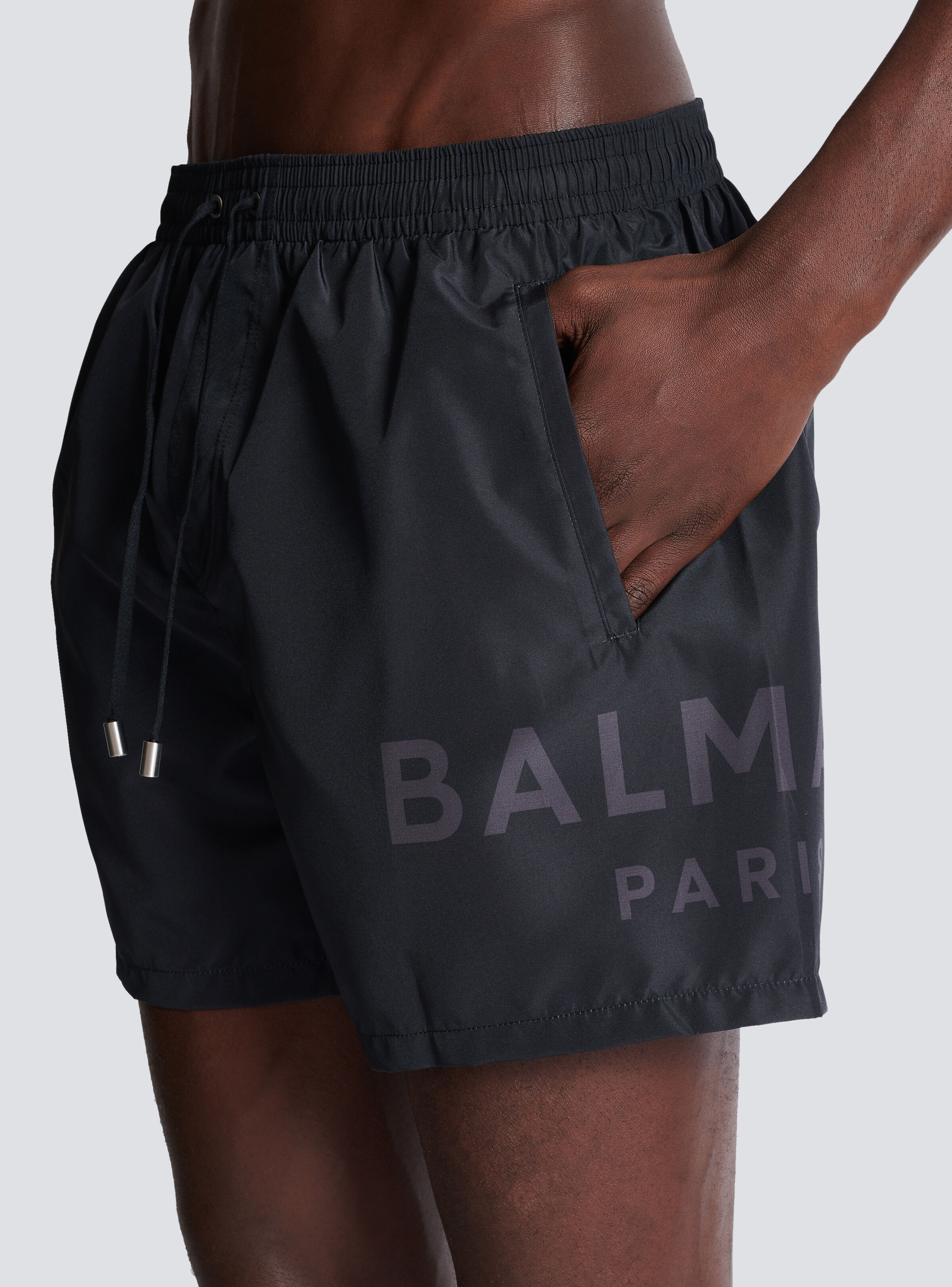 Printed Balmain Paris swim shorts - 6