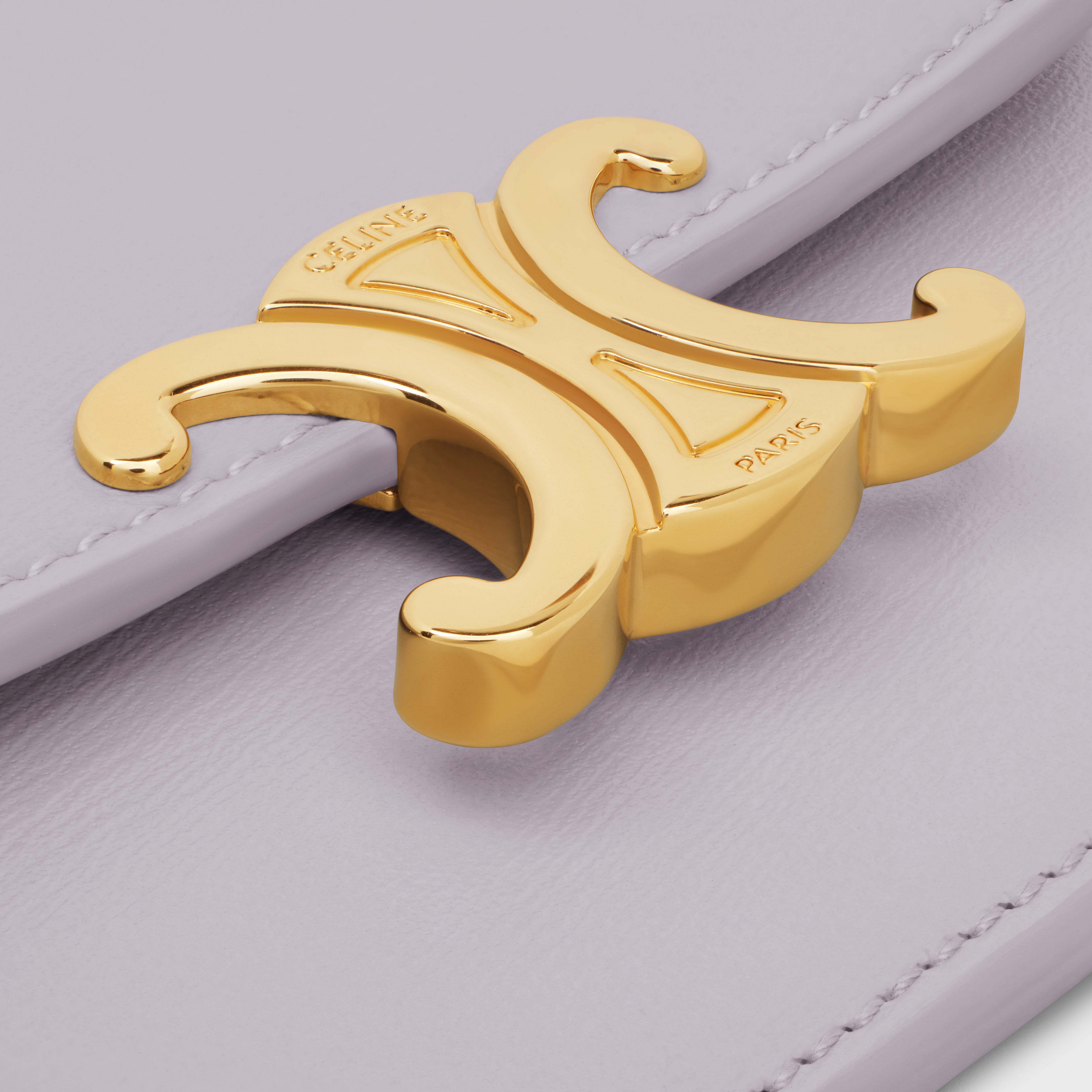 CARD HOLDER WITH FLAP TRIOMPHE in Shiny calfskin - 5