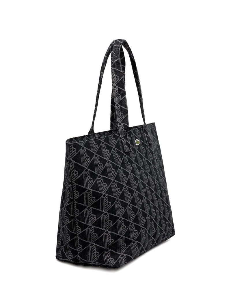 LACOSTE Jacquard logo tote bag outlook