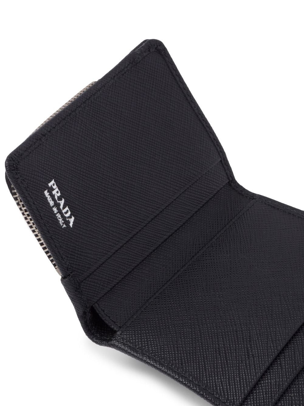 triangle logo leather wallet - 5