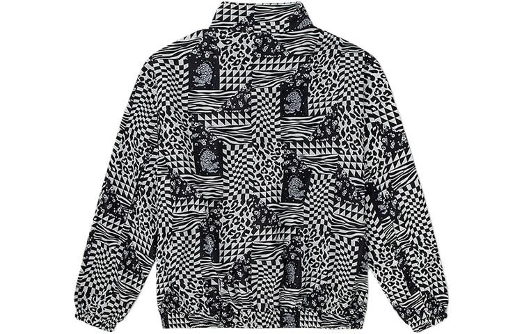 Vans SS22 Grid Full Print Jacket Couple Style Black VN0A5H9T7TO - 2