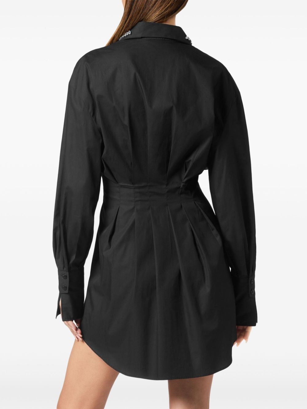 crystal-embellished mini dress - 4