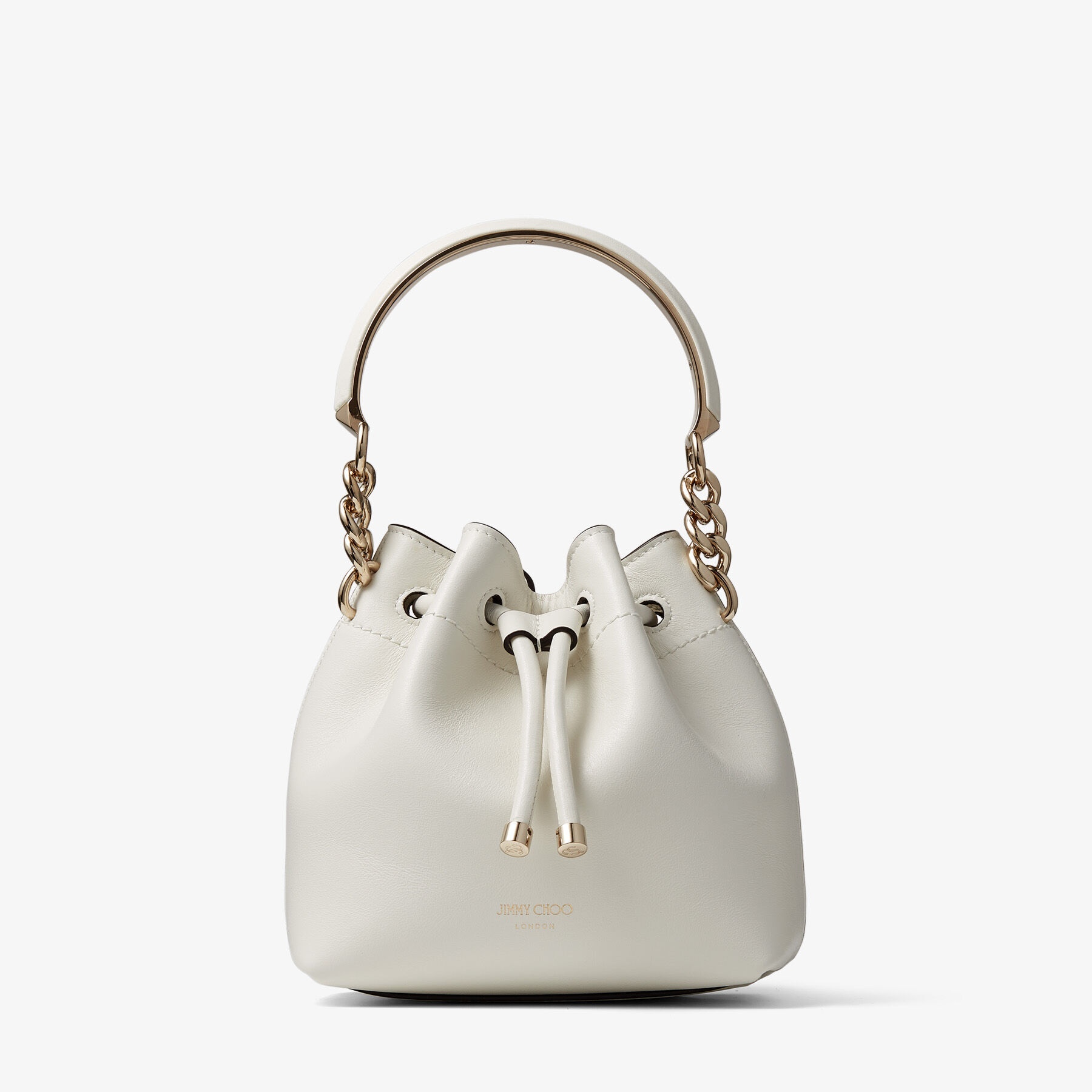 Bon Bon Bucket S
Latte Leather Bucket Bag with Light Gold Hardware - 1