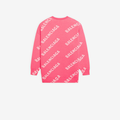 BALENCIAGA Allover Logo Crewneck outlook