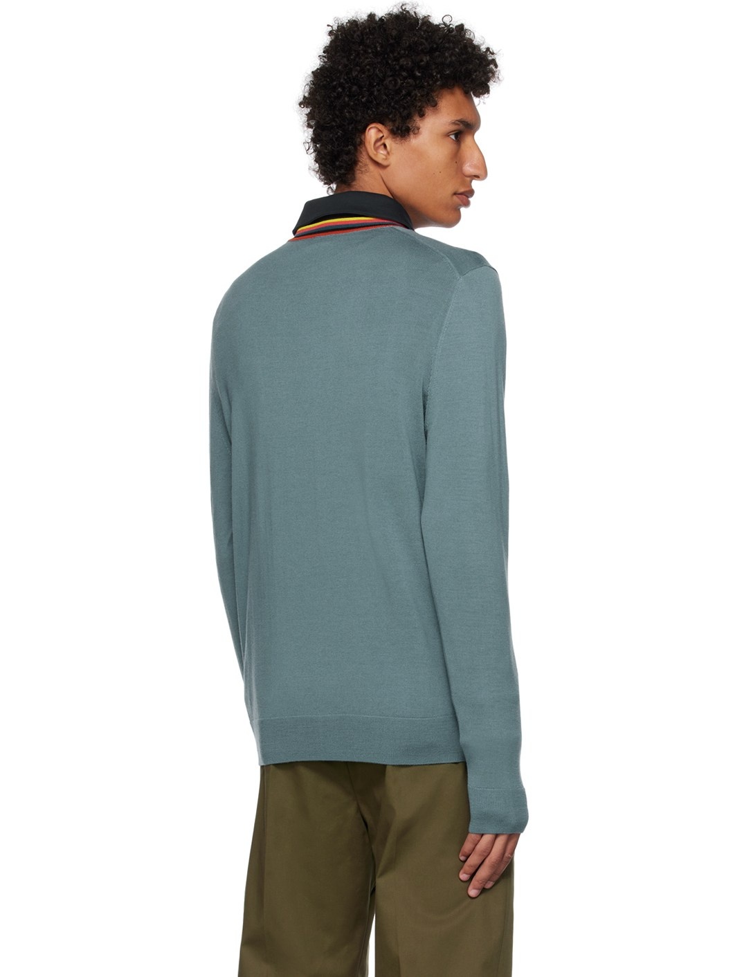 Blue Artist Stripe Sweater - 3