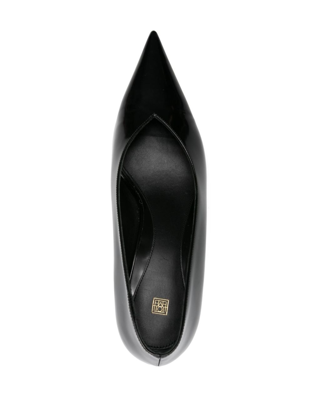 55mm pointed-toe leather pumps - 4