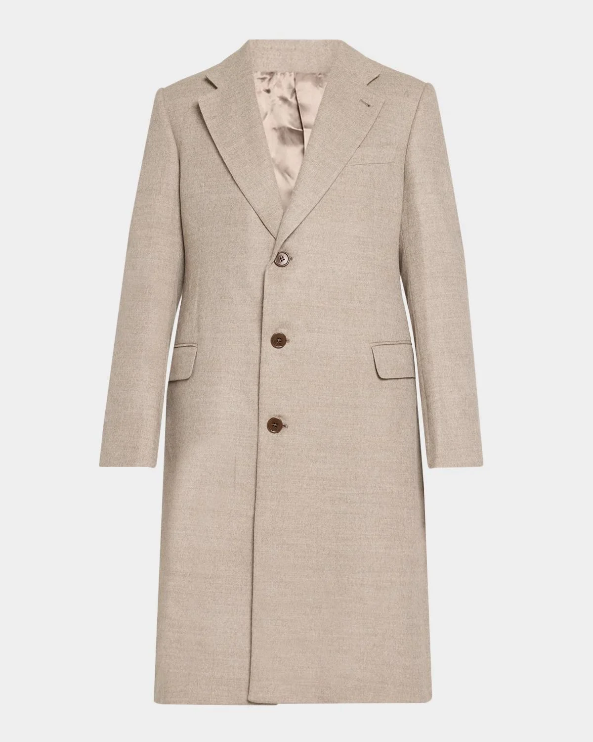 Men's Wool and Cashmere Overcoat - 1