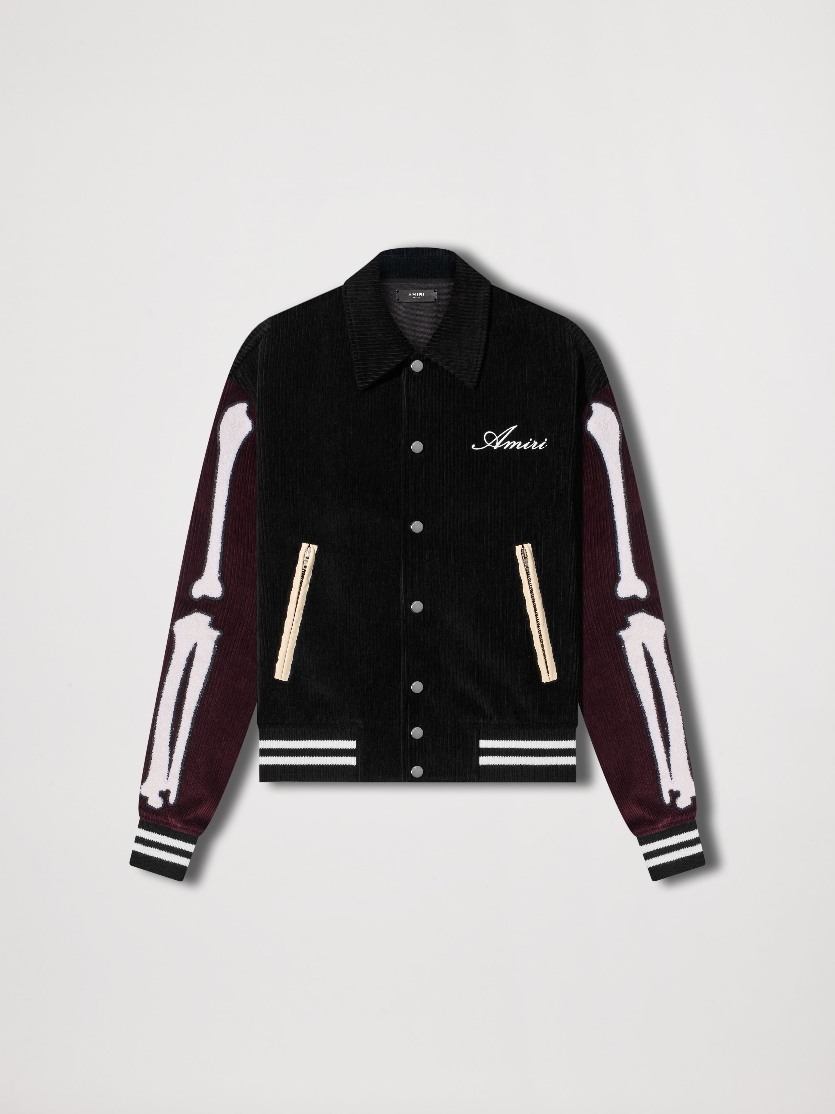 CORDUROY BONES VARSITY JACKET - 1