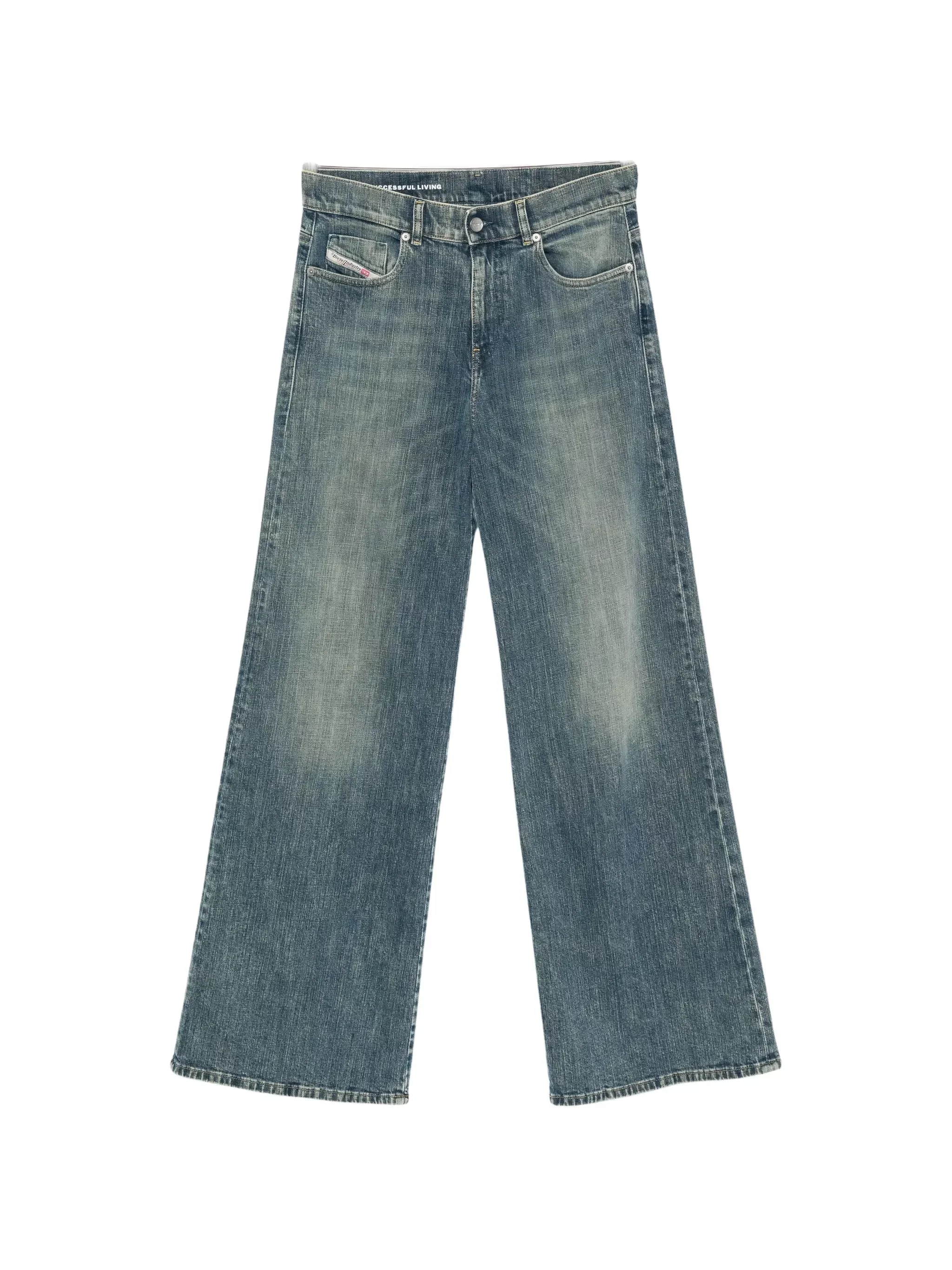 Flared Jeans Délavé Effect - 1